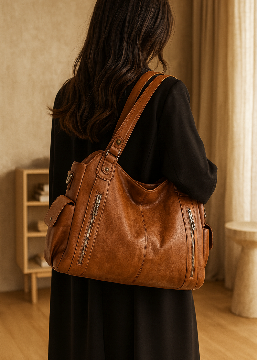 Angel leather bag