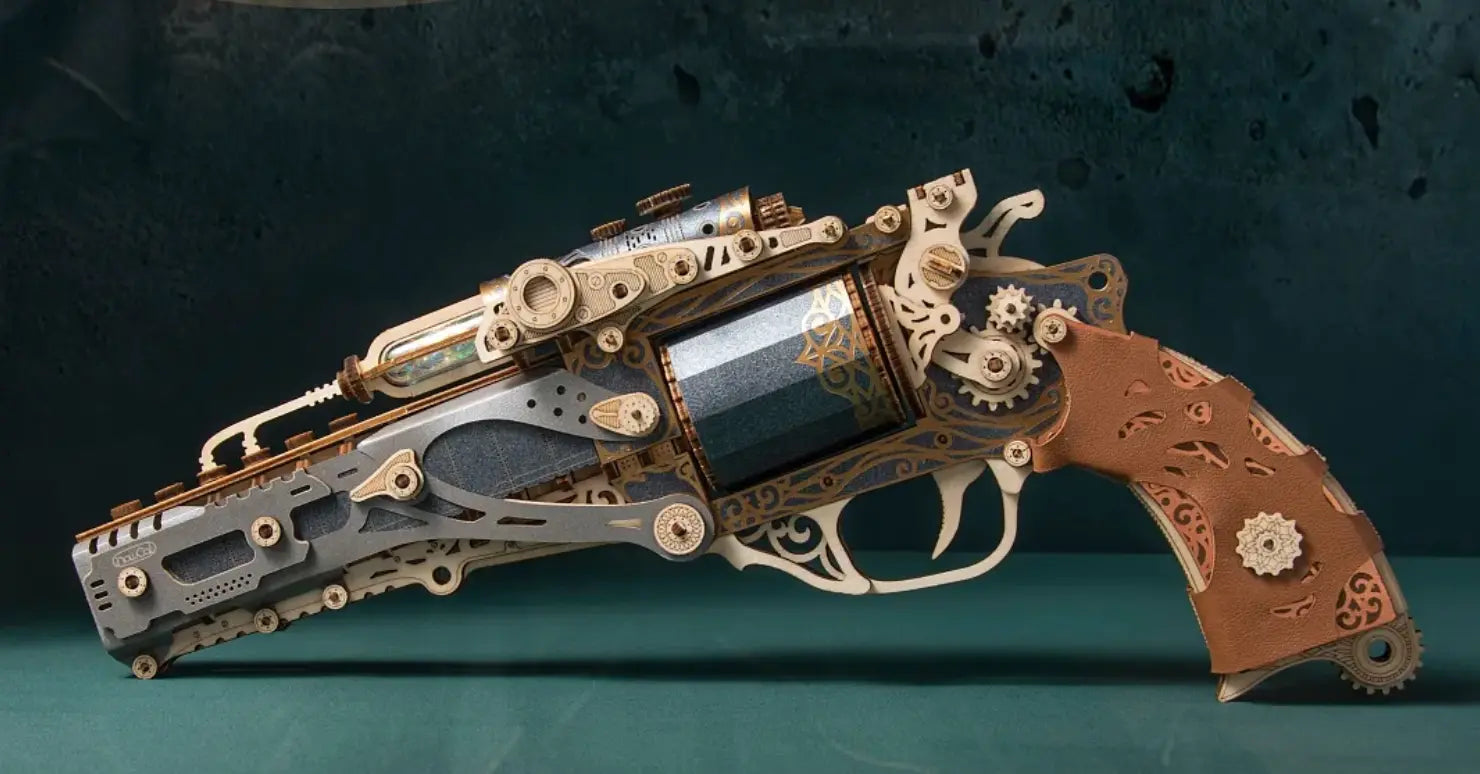 Soliqlo Vintage Wooden Revolver - Soliqlo