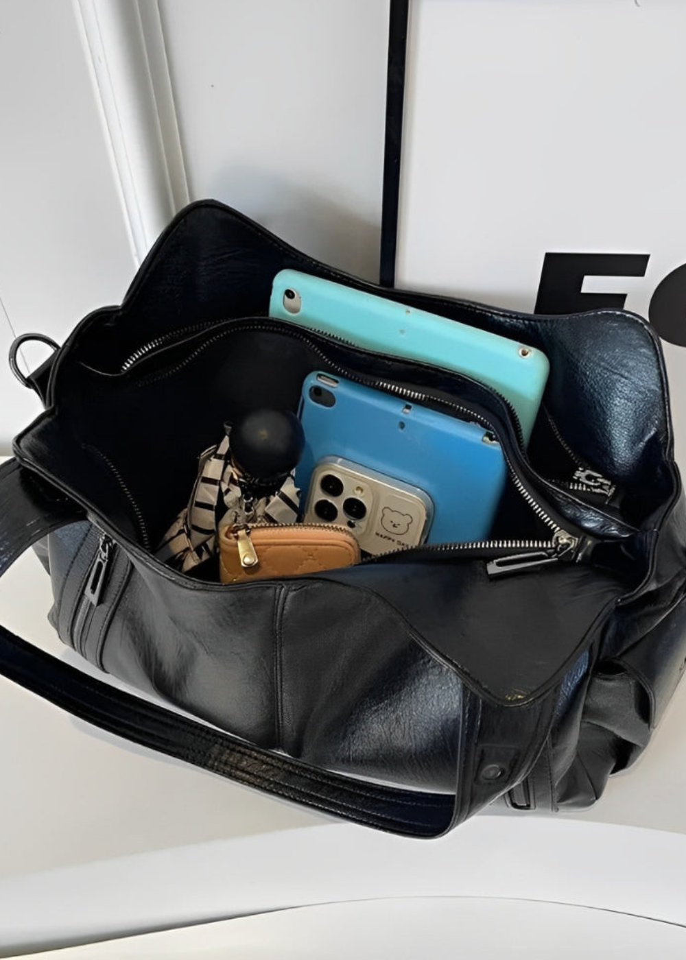 Angel leather bag