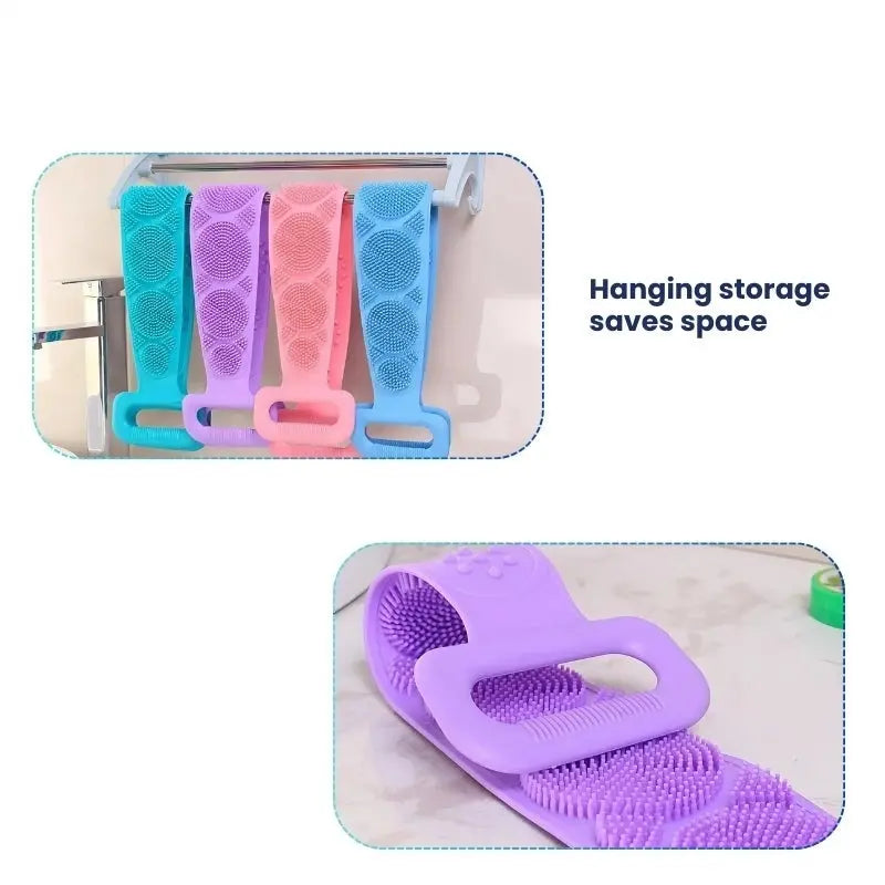 Advanced Silicone Body Scrubber for Bath and Massage Soliqlo