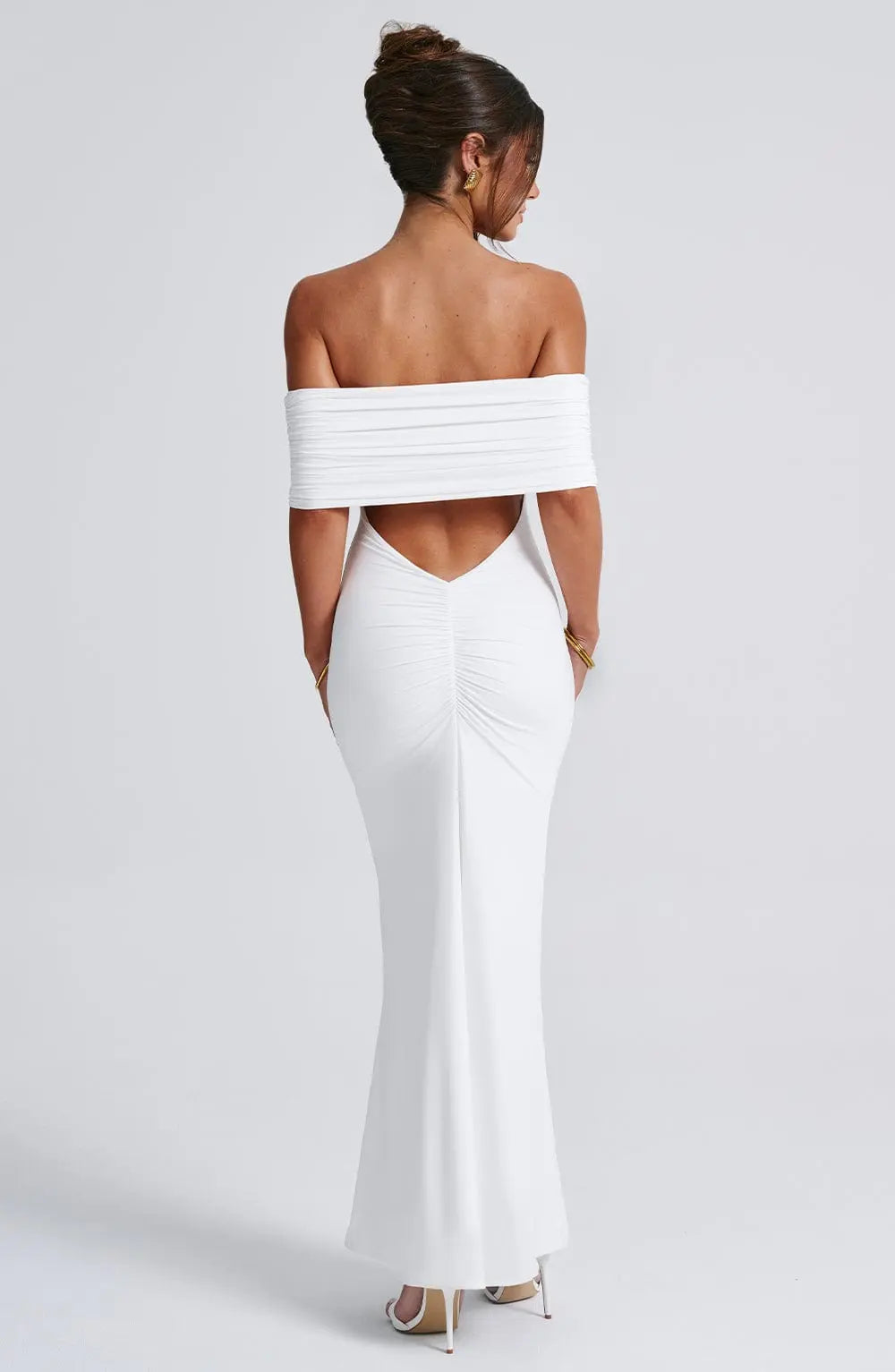 Belinda Maxi Dress - White Soliqlo