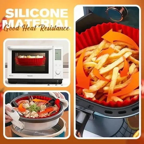 Buy 3 Get 2 Free 🔥Air Fryer Silicone Baking Tray Soliqlo