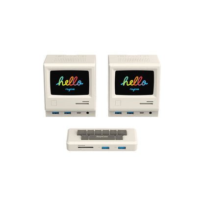 RayCue 128K: Retro Style Multifunctional Dock w/ Display Soliqlo