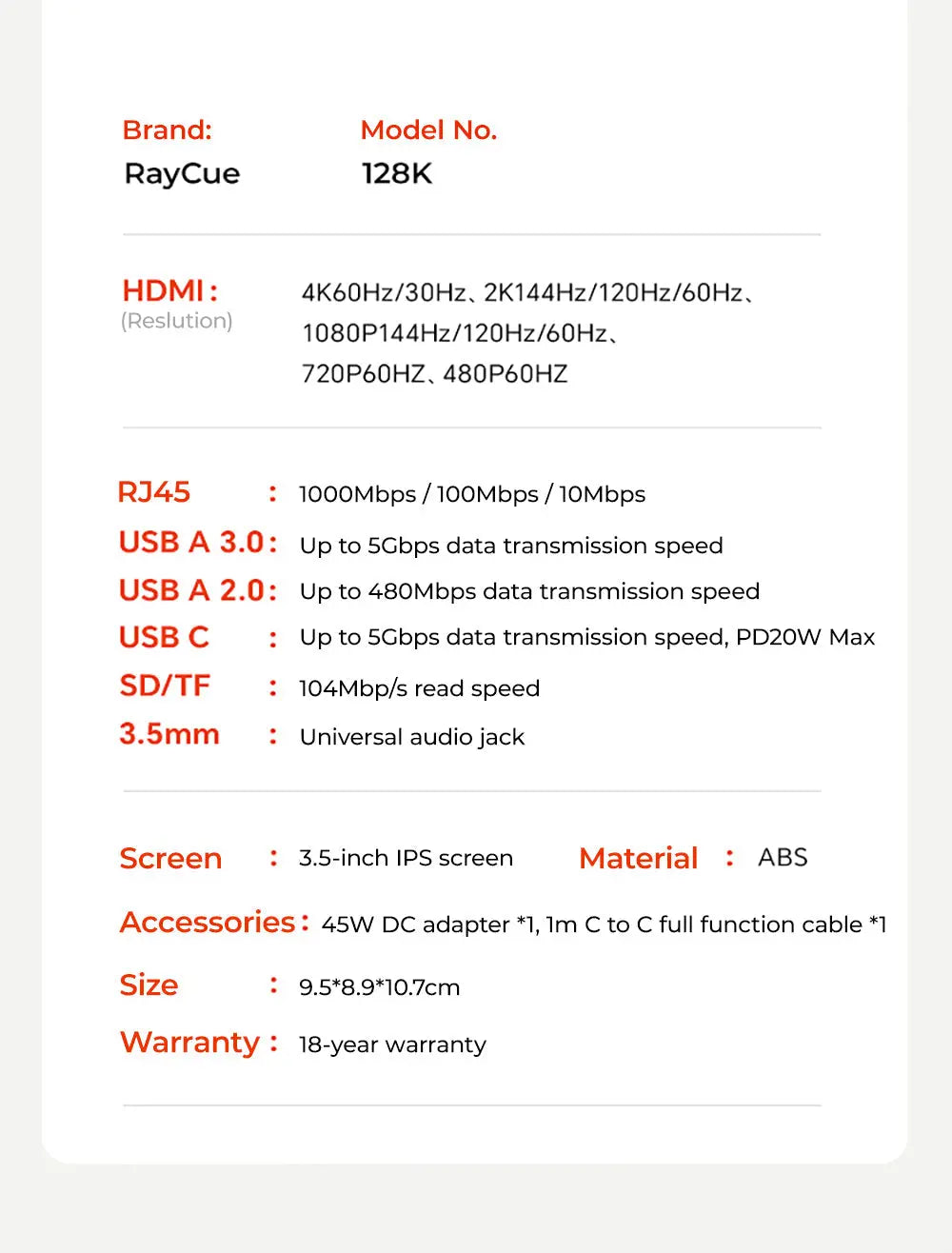 RayCue 128K: Retro Style Multifunctional Dock w/ Display Soliqlo