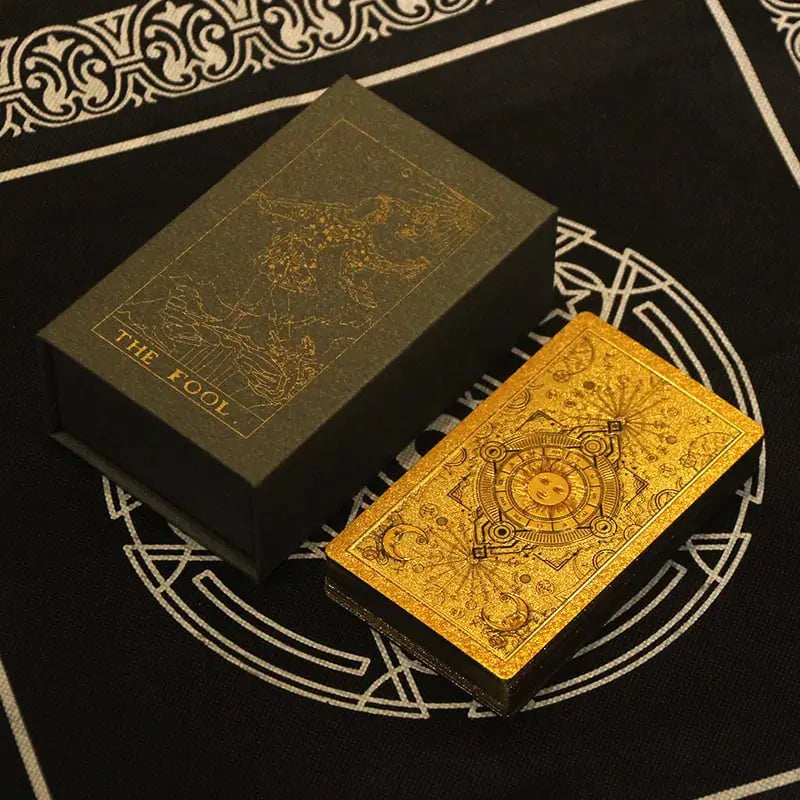 🔥Explore the Mystical World of Tarot Gold Foil Tarot (Buy 2 Free Shipping) Soliqlo