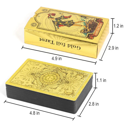 🔥Explore the Mystical World of Tarot Gold Foil Tarot (Buy 2 Free Shipping) Soliqlo