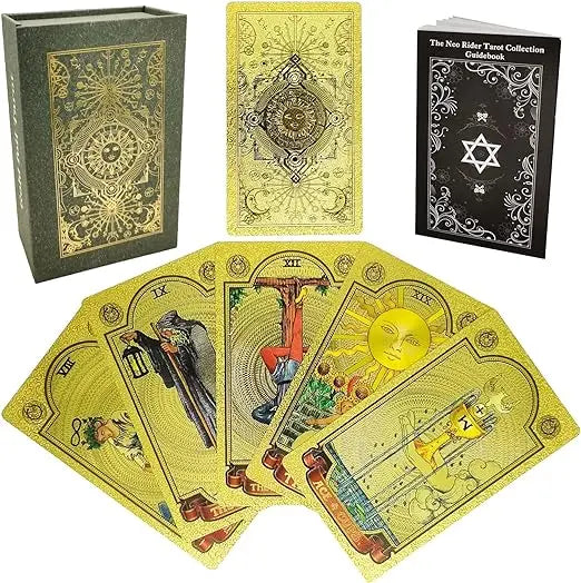 🔥Explore the Mystical World of Tarot Gold Foil Tarot (Buy 2 Free Shipping) Soliqlo