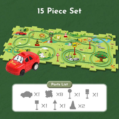 Kids Car Track Set Soliqlo