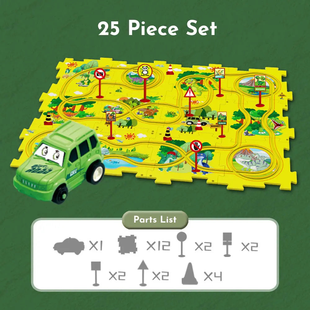 Kids Car Track Set Soliqlo