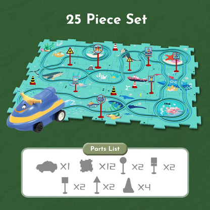 Kids Car Track Set Soliqlo