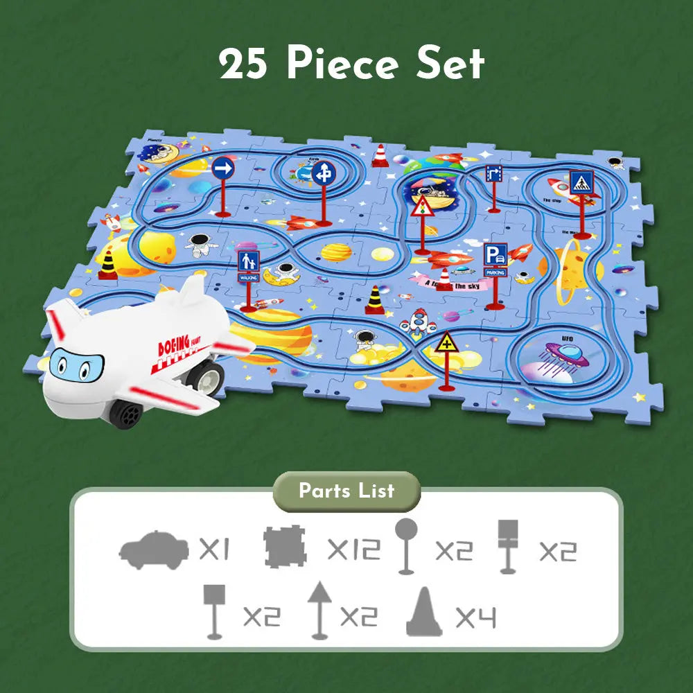 Kids Car Track Set Soliqlo