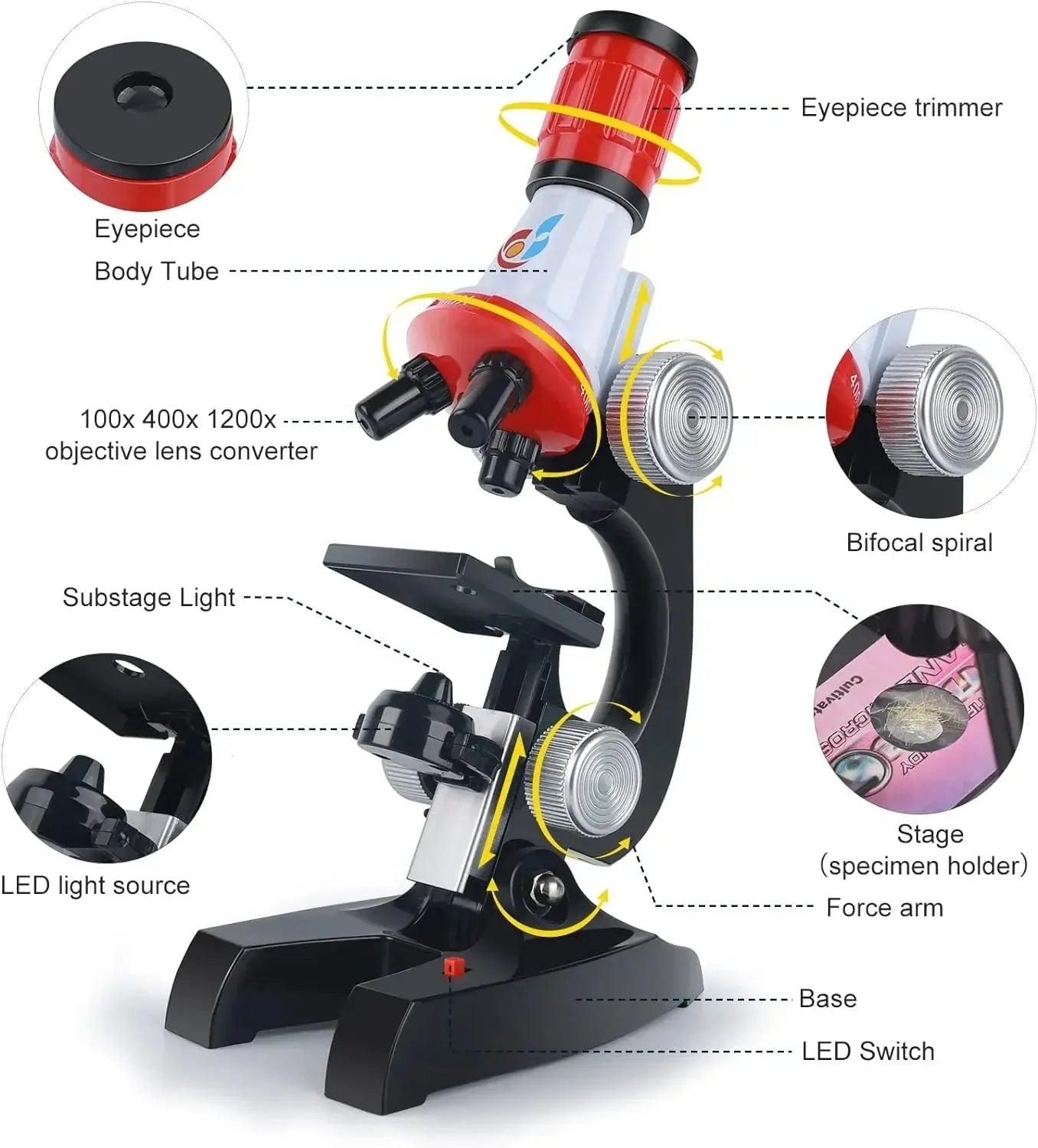 Kids Science Microscope Kit🔬 Soliqlo