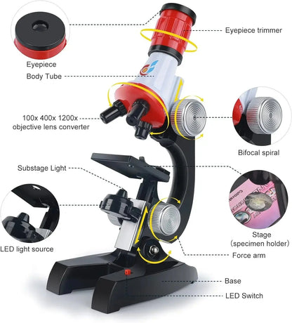 Kids Science Microscope Kit🔬 Soliqlo