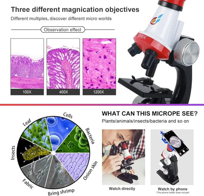 Kids Science Microscope Kit🔬 Soliqlo