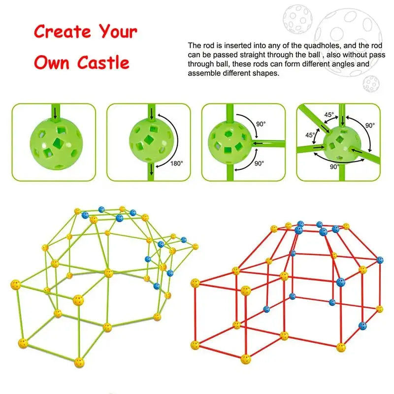 🎁Last Day 50% OFF SALE 🎁Magic Fort Building Kit With Box Soliqlo