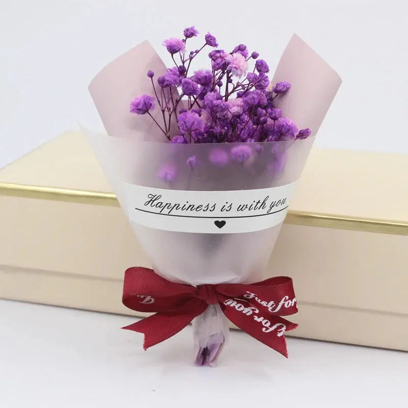 Mini Small Dried Flowers Bouquet Dry Rose Bath Body Flowers Decor Party Supplies Flower Soap Wedding Decoration Gift Best DIY Soliqlo