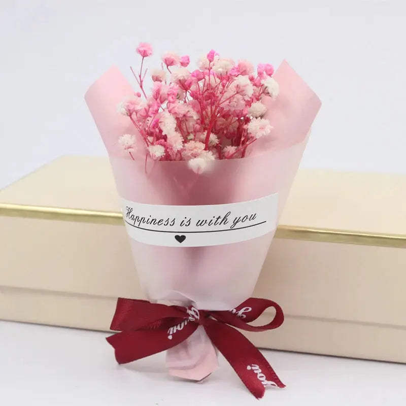 Mini Small Dried Flowers Bouquet Dry Rose Bath Body Flowers Decor Party Supplies Flower Soap Wedding Decoration Gift Best DIY Soliqlo