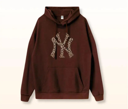 NYC Leopard Hoodie Soliqlo