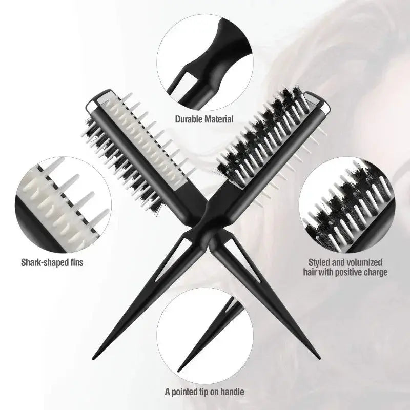 Professionality Comb Fluffy Head Modeling Tool Volume Style Hair Comb Volume Instant Shark Hair Brush Styling Combs Soliqlo