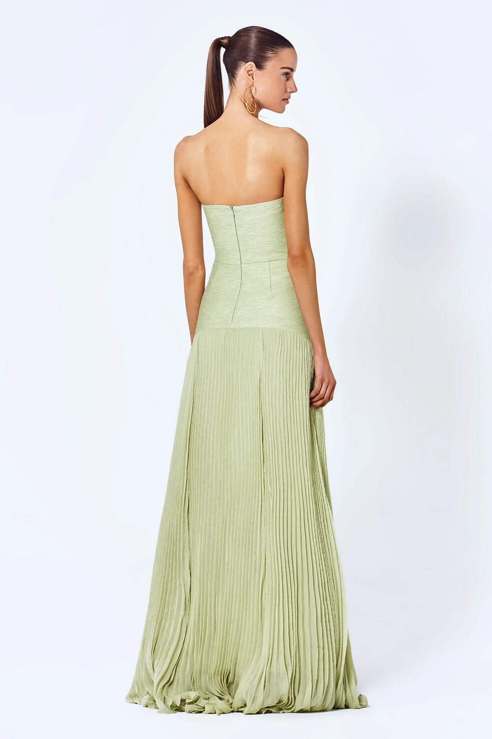 Laura Flowy Green Long Dress