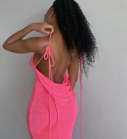 🌟 Serenity Backless Maxi Dress Soliqlo