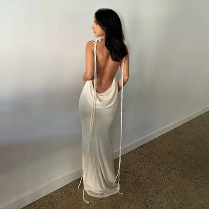 🌟 Serenity Backless Maxi Dress Soliqlo