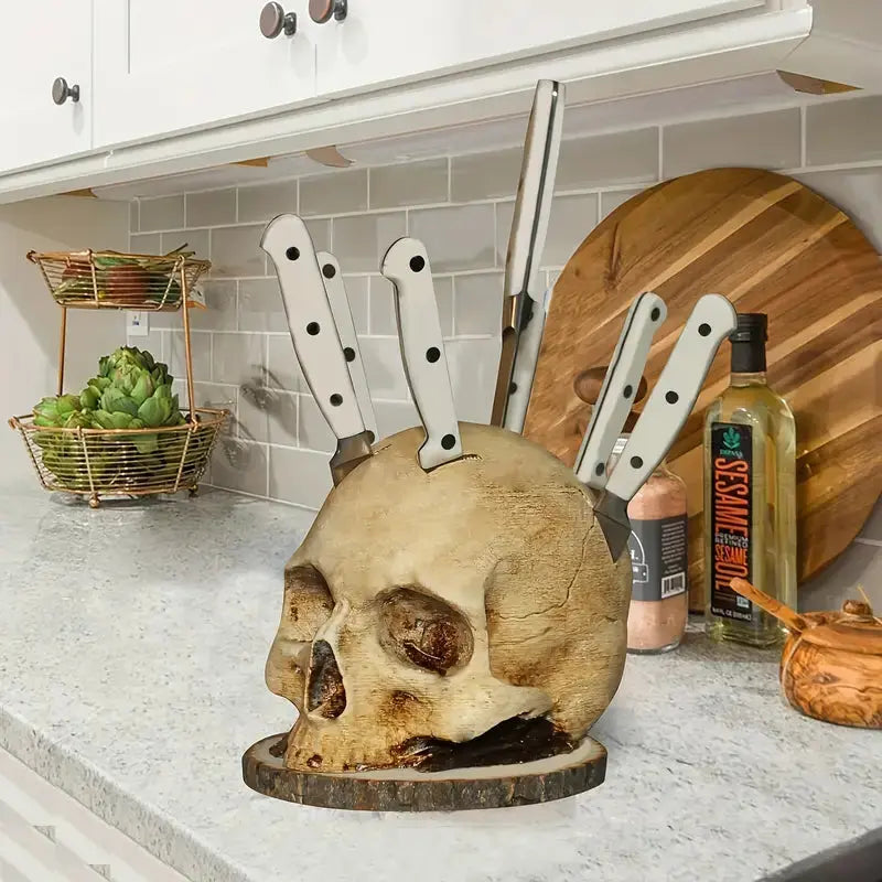 SkullSlice™ - Gothic Skull Knife Holder Soliqlo