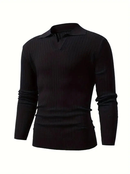 Sogno: Muscle Fit Knit Sweater Soliqlo