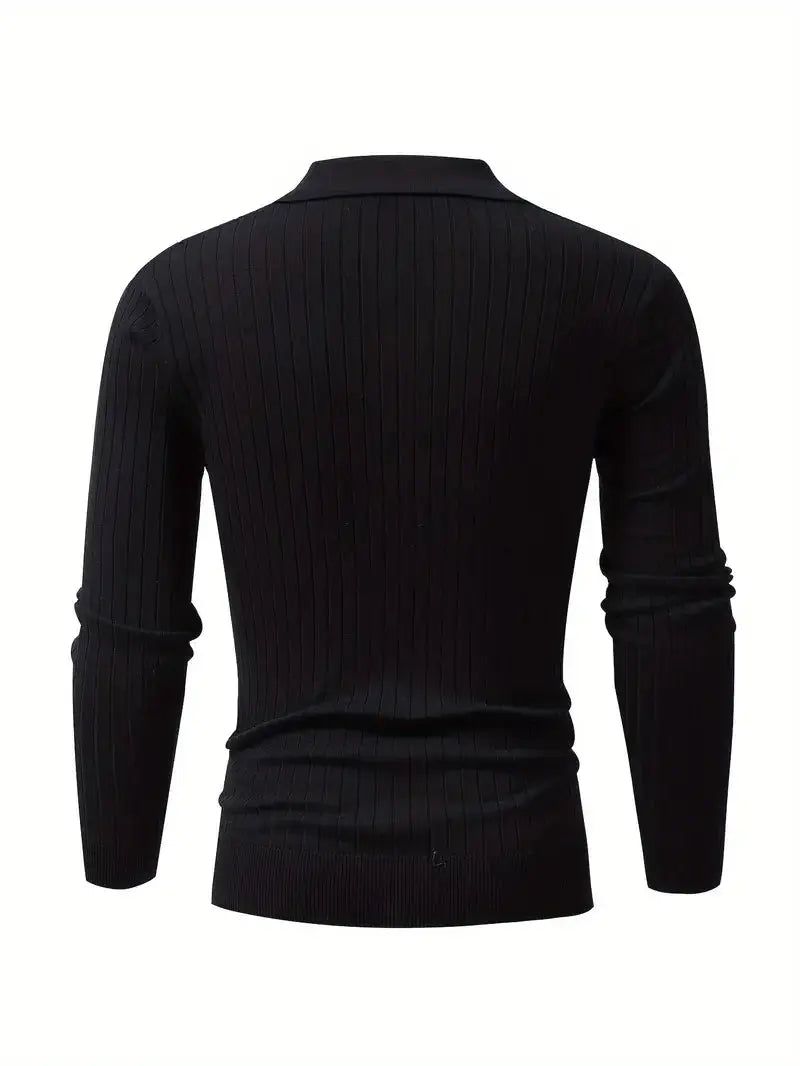 Sogno: Muscle Fit Knit Sweater Soliqlo