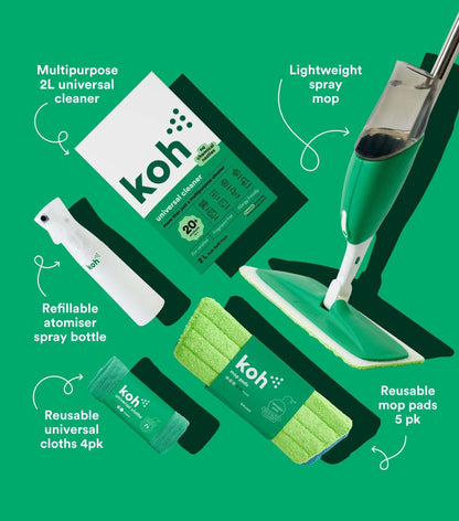 Surface + Spray Mop Starter Kit Soliqlo