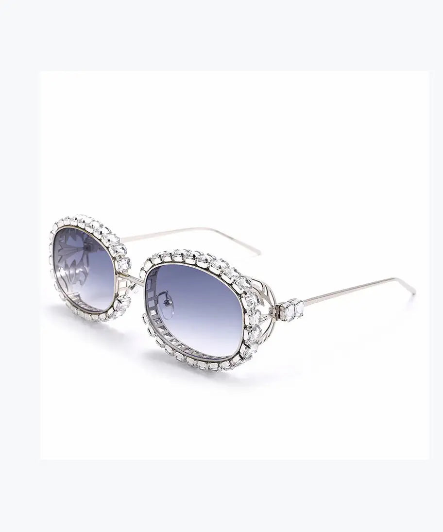 Women Green Best Punk Sunglasses Glasses Zircon Soliqlo