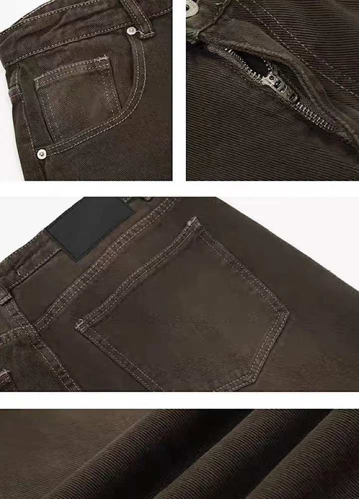 Brown stone Denim - Soliqlo