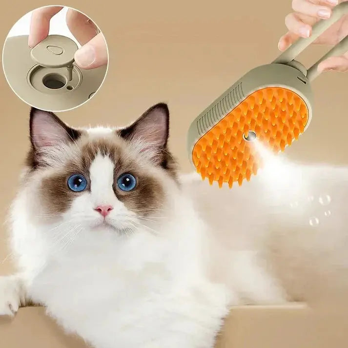 Pawsion Cat Steam Brush - Soliqlo