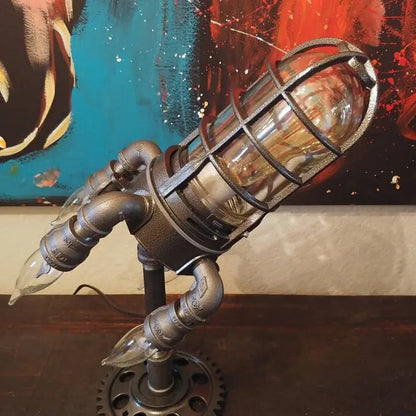 Steam Punk Rocket Lamp Soliqlo