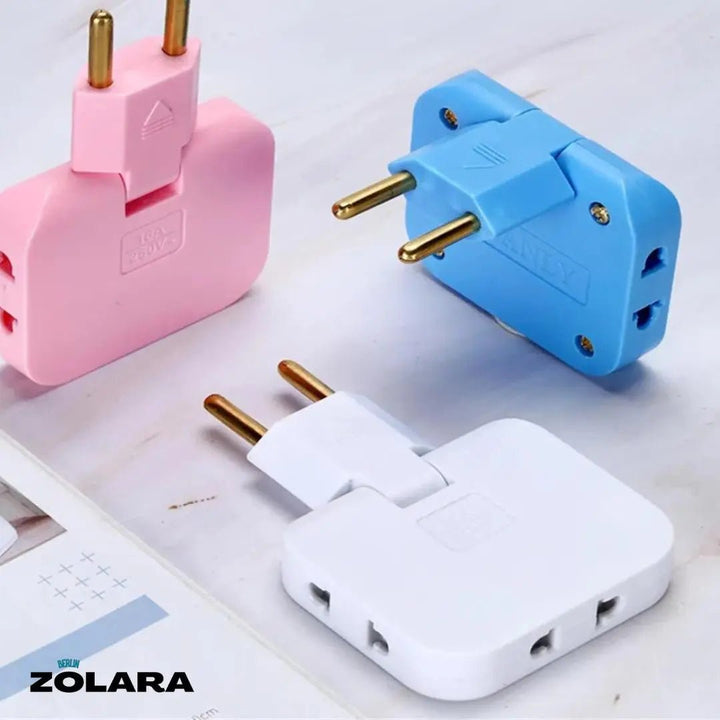 Eco Switch Rotatable EU Plug Adapter - Soliqlo