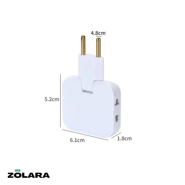 Eco Switch Rotatable EU Plug Adapter - Soliqlo