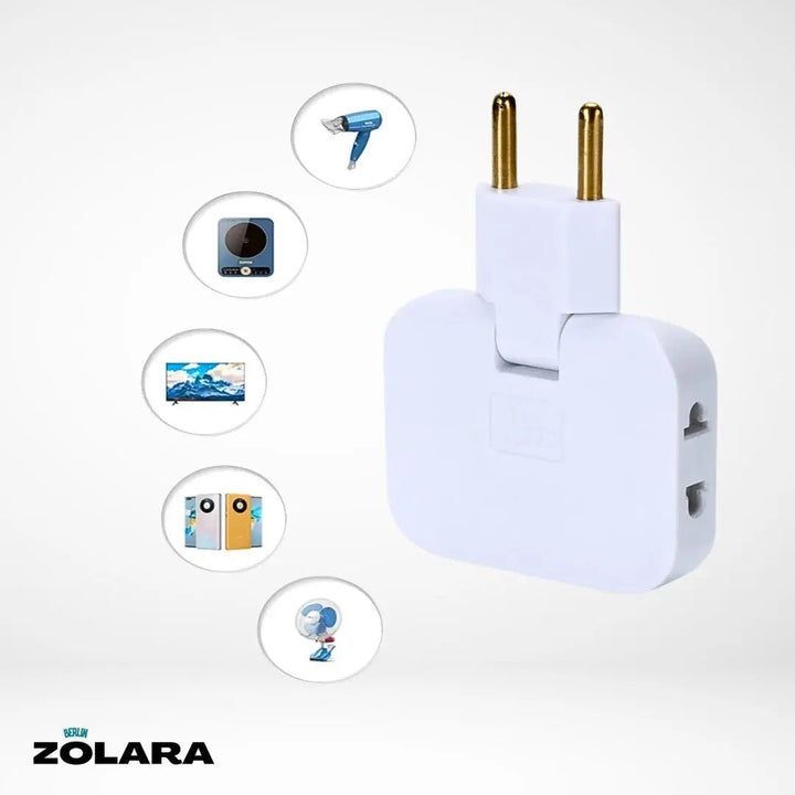 Eco Switch Rotatable EU Plug Adapter - Soliqlo