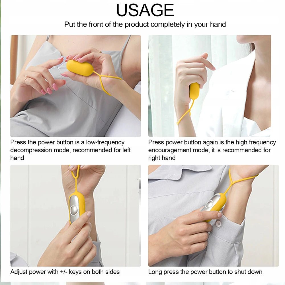 Handheld Micro - Current Instrument Focus Attention Lightweight Sleeping Device Anxiety Pressure Relief for Insomnia Brain Massage - Soliqlo