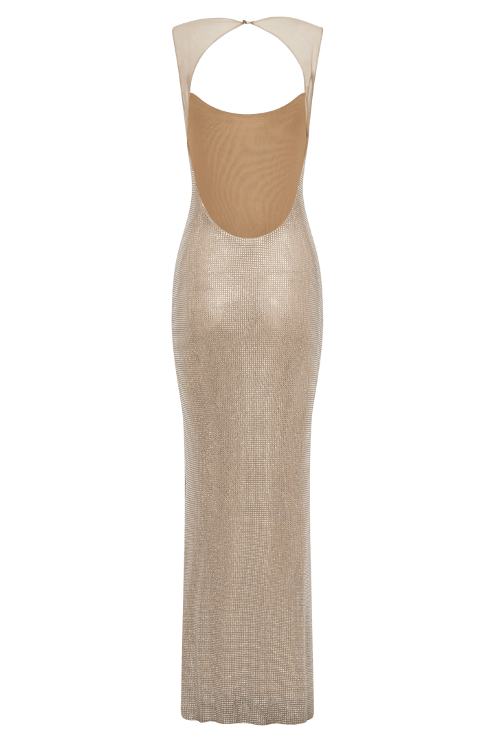 Midnight Mirage Jasmyn Hot Fix Maxi Dress - Soliqlo