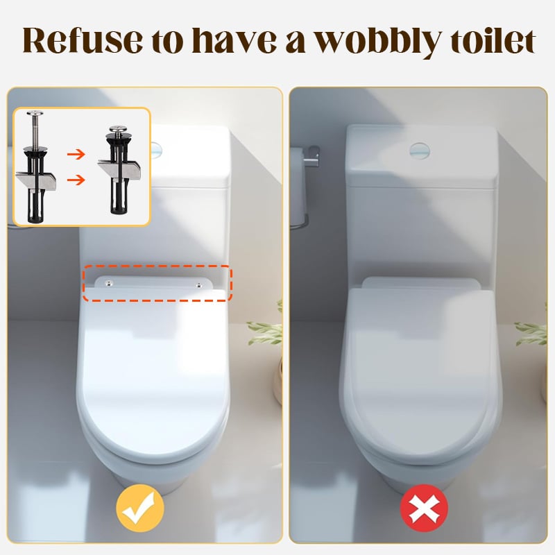 🔥NEW YEAR SALE - Heavy Duty Toilet Seat Fastener Bolt kit - Soliqlo
