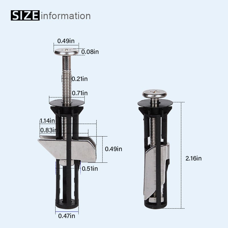 🔥NEW YEAR SALE - Heavy Duty Toilet Seat Fastener Bolt kit - Soliqlo