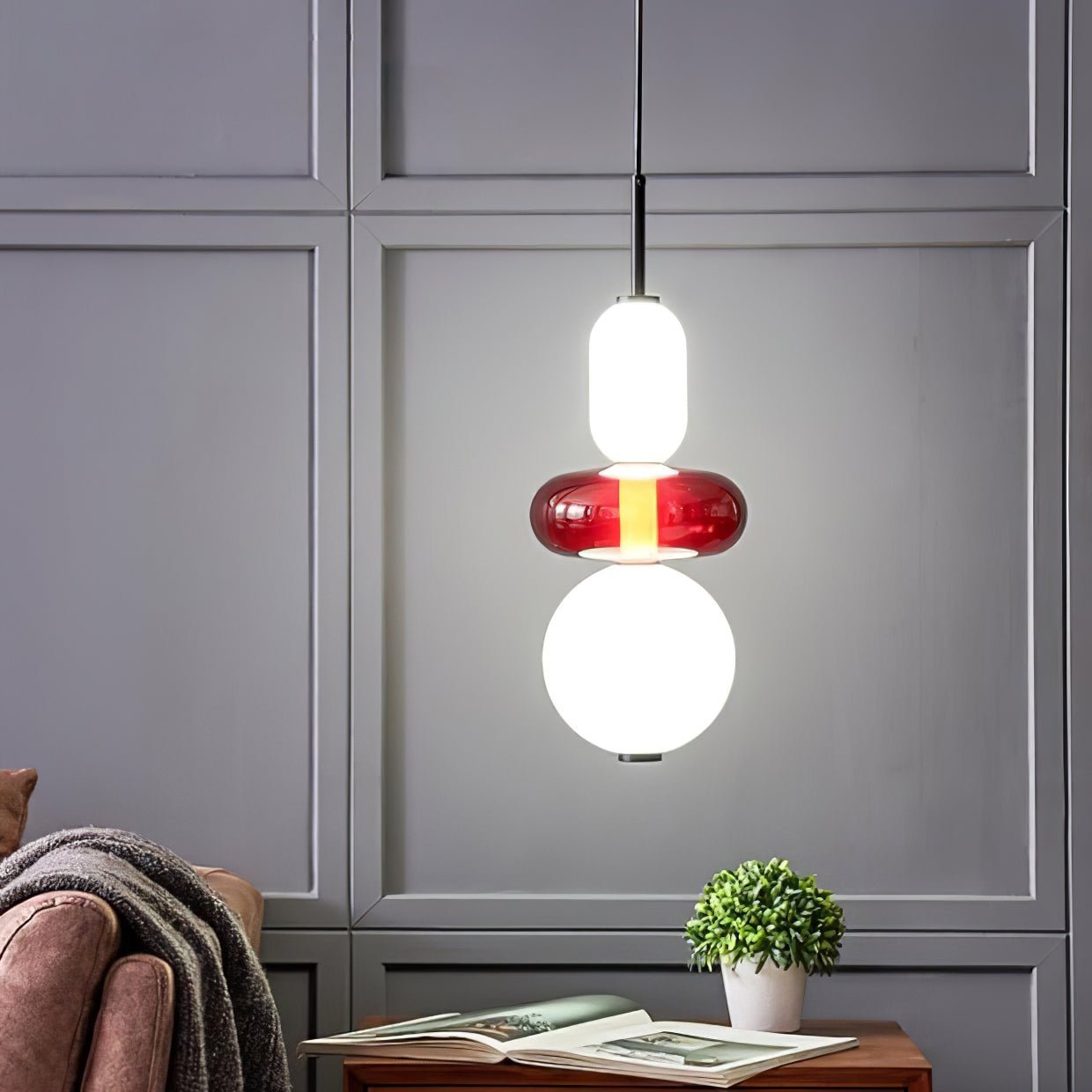 Prisma Glow Glass Pendant Light - Soliqlo
