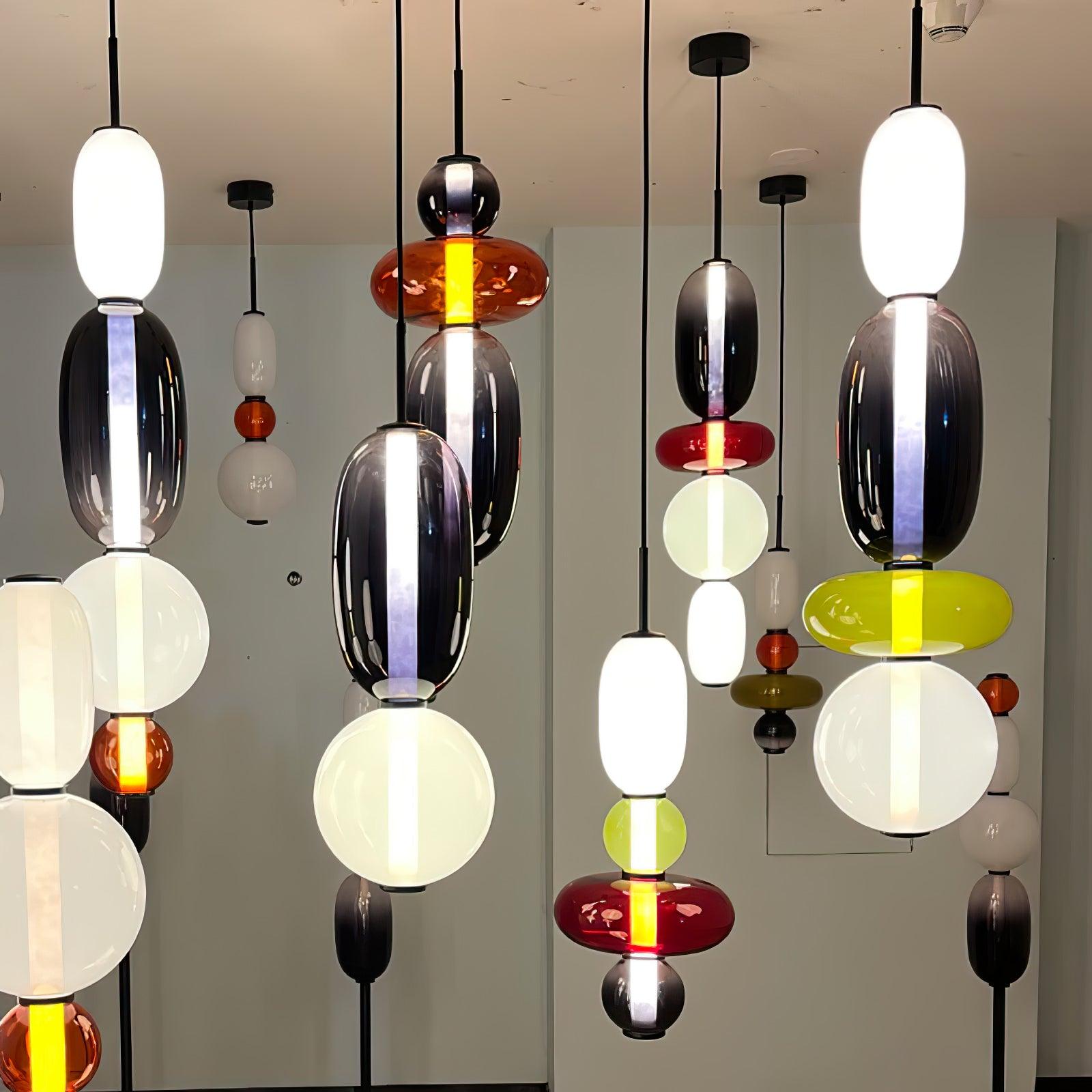 Prisma Glow Glass Pendant Light - Soliqlo