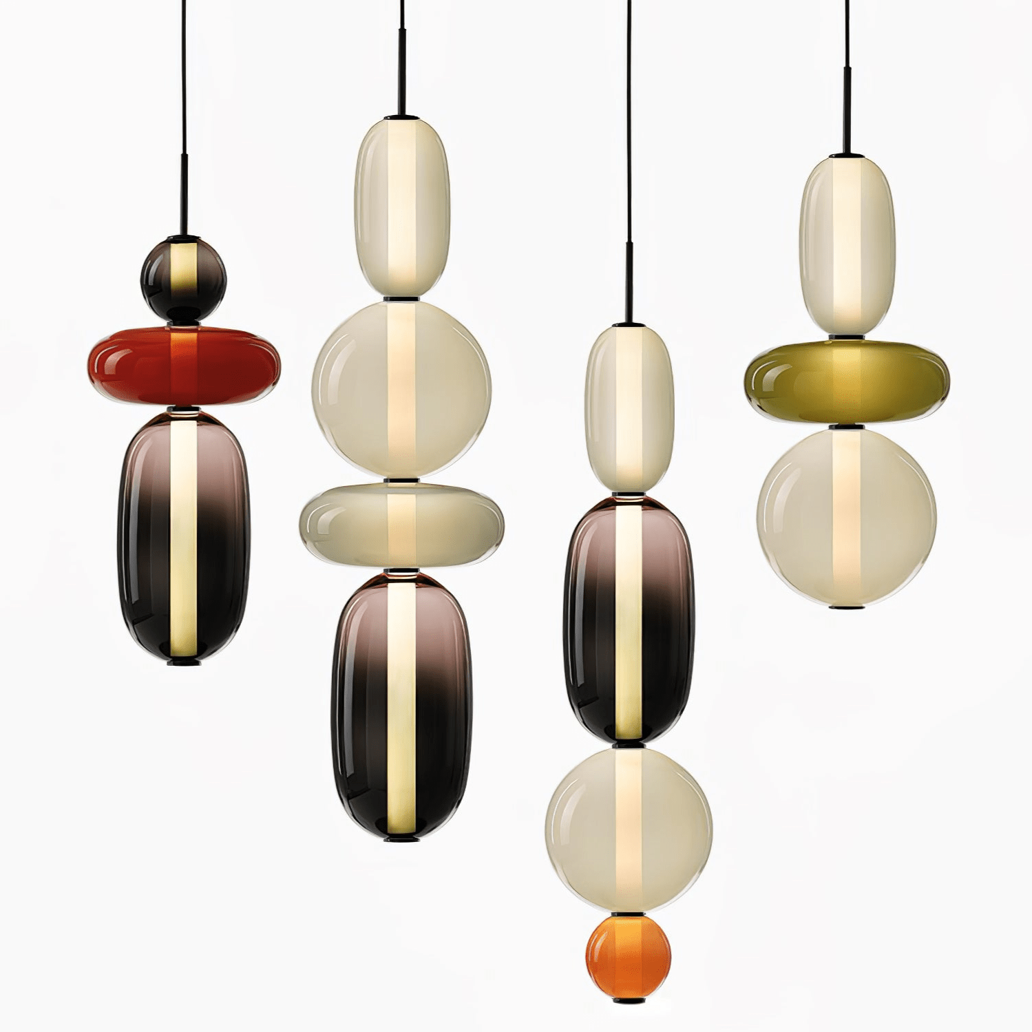 Prisma Glow Glass Pendant Light - Soliqlo