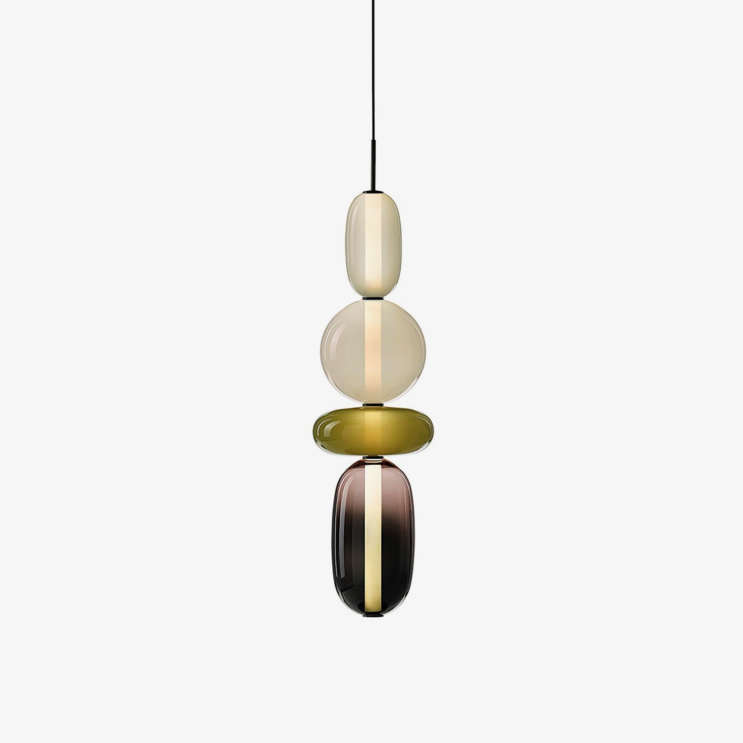Prisma Glow Glass Pendant Light - Soliqlo