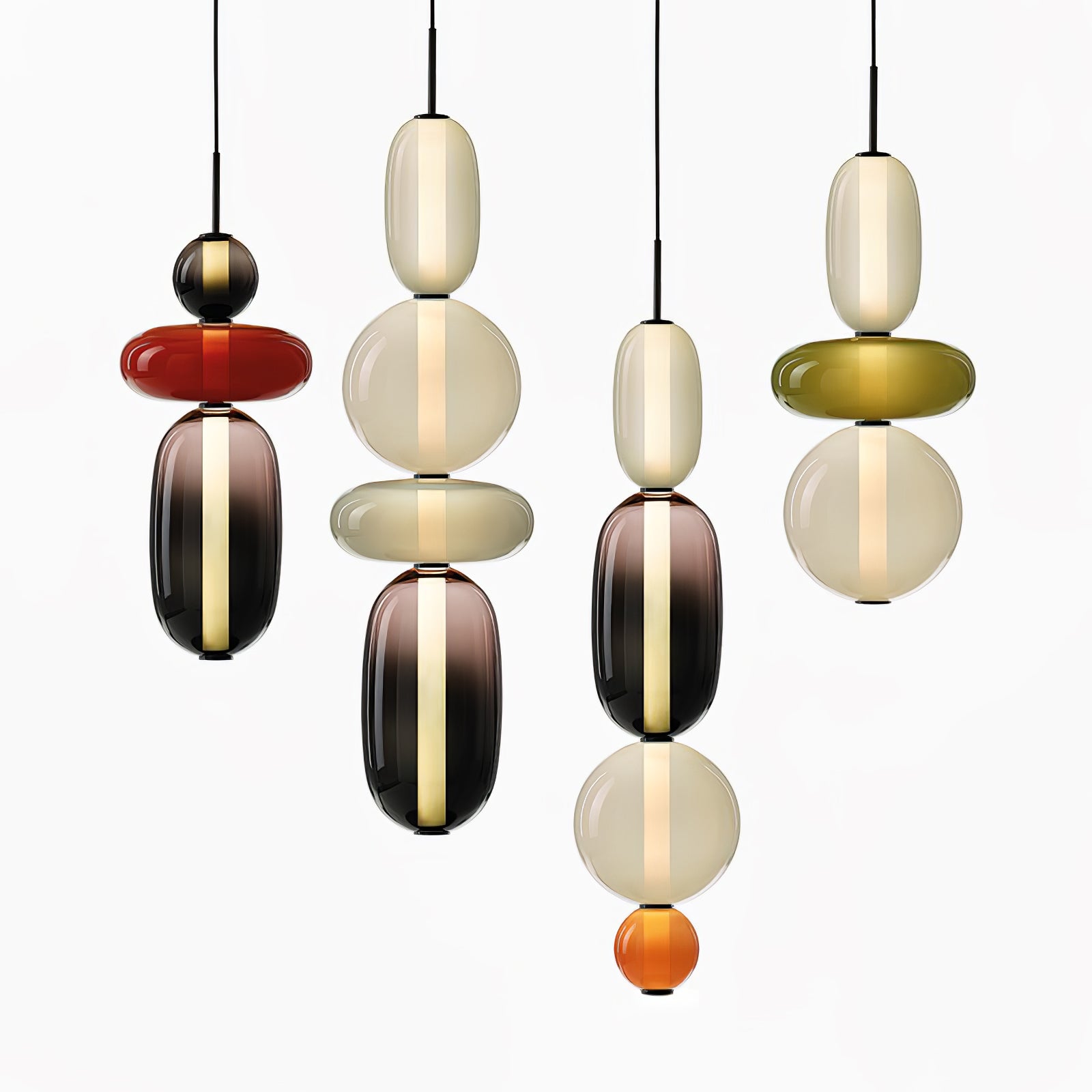Prisma Glow Glass Pendant Light - Soliqlo