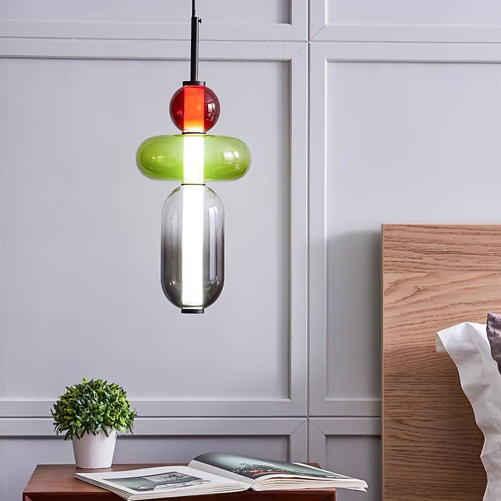 Prisma Glow Glass Pendant Light - Soliqlo