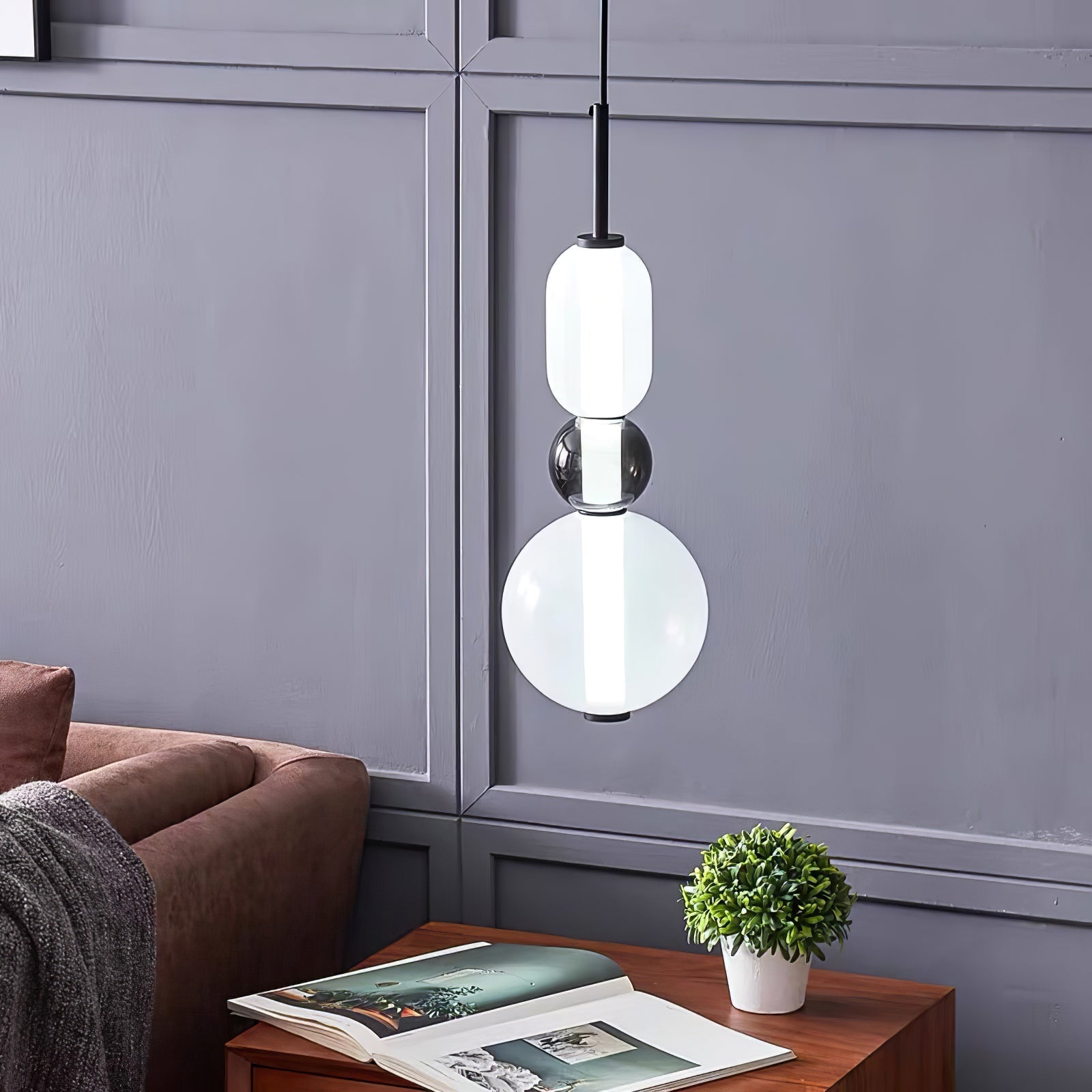 Prisma Glow Glass Pendant Light - Soliqlo