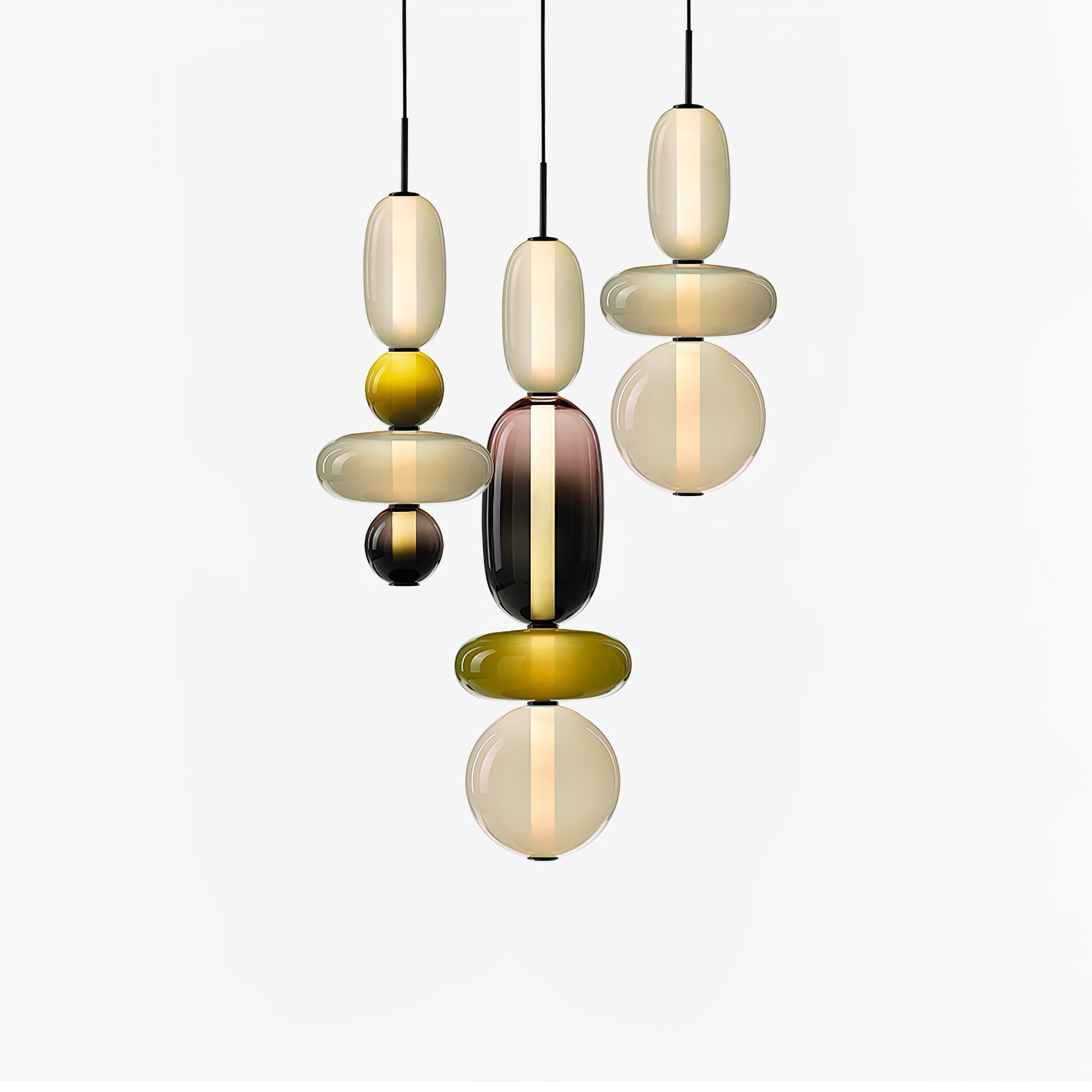 Prisma Glow Glass Pendant Light - Soliqlo