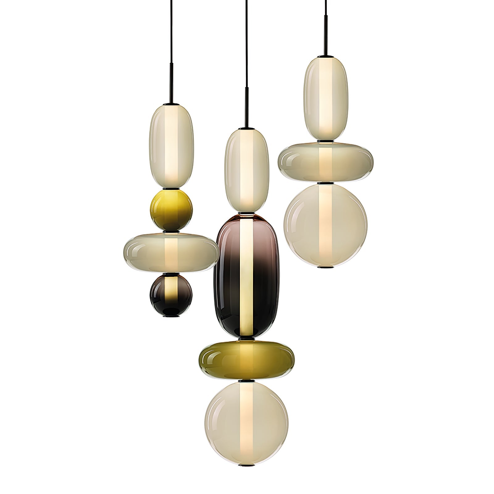 Prisma Glow Glass Pendant Light - Soliqlo